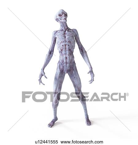 Illustration of an alien. View Large Photo Image Stock Photography - Illustration of an alien.. Fotosearch