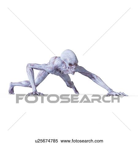 Illustration of an alien. View Large Photo Image Stock Photography - Illustration of an alien.. Fotosearch