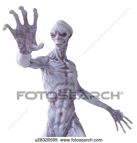 Stock Photography - Illustration of an alien.. Fotosearch