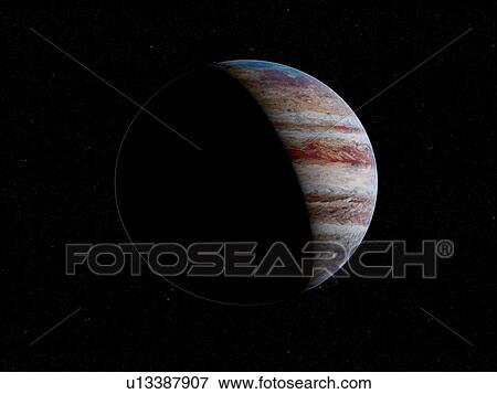 Stock Photo - Illustration of Jupiter.. Fotosearch
