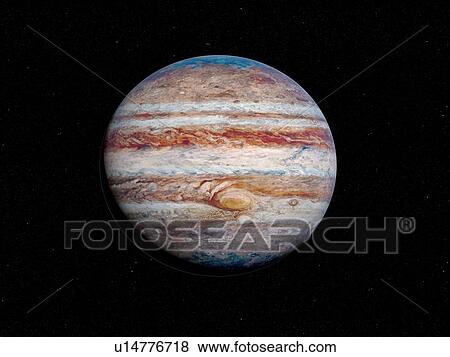 Stock Photo - Illustration of Jupiter.. Fotosearch