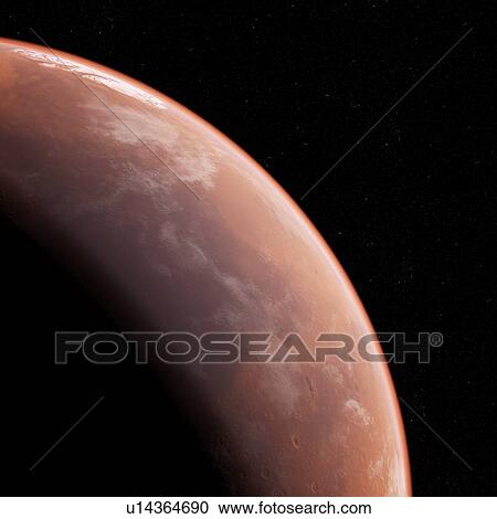 Stock Image - Illustration of Mars.. Fotosearch