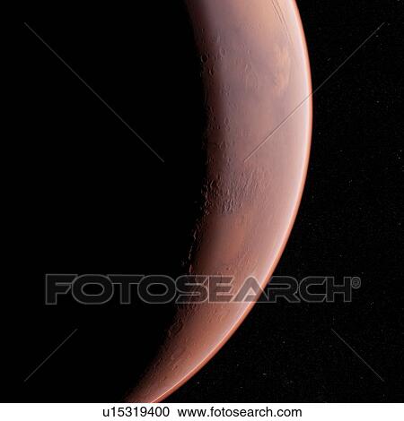 Stock Image - Illustration of Mars.. Fotosearch