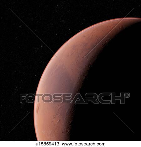 Stock Image - Illustration of Mars.. Fotosearch