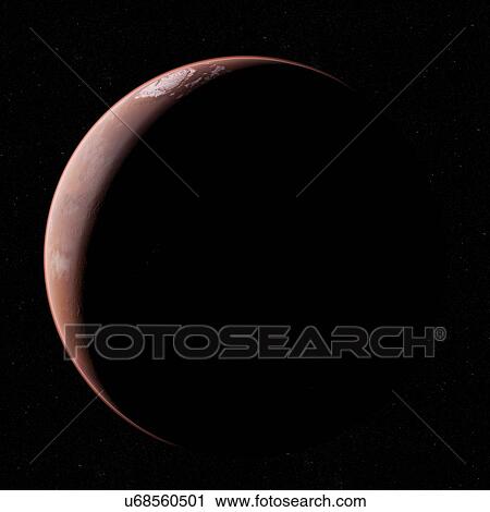 Stock Image - Illustration of Mars.. Fotosearch