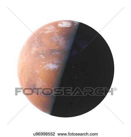 Stock Image - Illustration of Mars.. Fotosearch