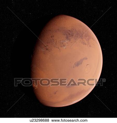 Stock Photo - Illustration of Mars.. Fotosearch