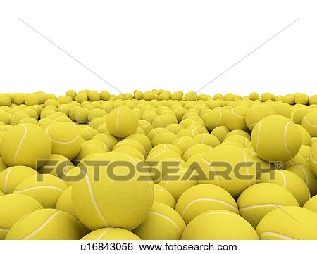 Large pile of yellow tennis balls, isolated on white background, computer illustration. View Large Photo Image Stock Photograph - Large pile of yellow tennis balls, isolated on white background, computer illustration.. Fotosearch