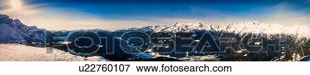 Panoramic view of mountain ranges, Madonna di Campiglio, Trentino-Alto Adige, Italy View Large Photo Image Stock Photo - Panoramic view of mountain ranges, Madonna di Campiglio, Trentino-Alto Adige, Italy. Fotosearch
