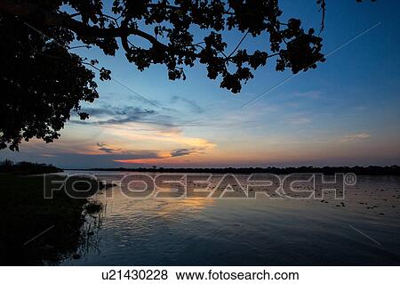 Stock Photo - River Nile, Murchison Falls National Park, Uganda. Fotosearch