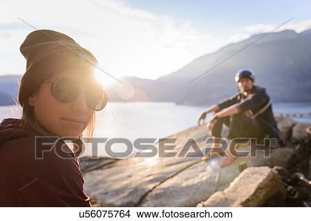 Rock climber couple on Malamute, Squamish, Canada View Large Photo Image Picture - Rock climber couple on Malamute, Squamish, Canada. Fotosearch