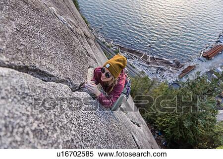 Rock climber gripping onto cracks, Malamute, Squamish, Canada View Large Photo Image Stock Photography - Rock climber gripping onto cracks, Malamute, Squamish, Canada. Fotosearch