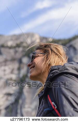 Stock Image - Rock climber on Malamute, Squamish, Canada. Fotosearch