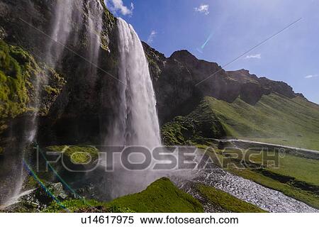 Seljalandsfoss waterfall, Iceland View Large Photo Image Stock Photography - Seljalandsfoss waterfall, Iceland. Fotosearch