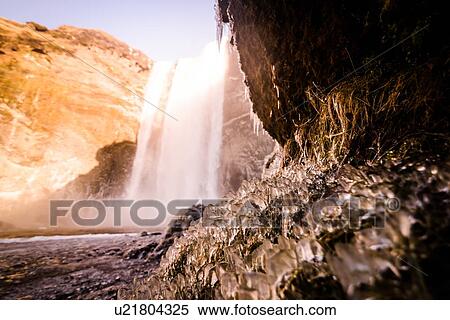 Skogafoss waterfall, Vik, Iceland View Large Photo Image Stock Photography - Skogafoss waterfall, Vik, Iceland. Fotosearch