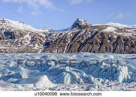 Stock Photo - Vatnajokull National Park, Iceland. Fotosearch