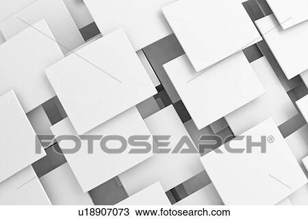 White overlapping squares, computer illustration. View Large Photo Image Stock Image - White overlapping squares, computer illustration.. Fotosearch