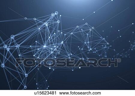 Stock Image - Abstract network, illustration. Fotosearch