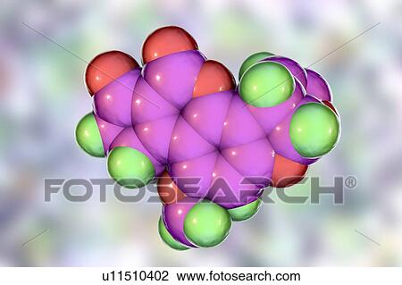 Aflatoxin B1, molecular model View Large Photo Image Stock Image - Aflatoxin B1, molecular model. Fotosearch
