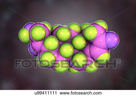 Stock Image - Aldosterone hormone, molecular model. Fotosearch