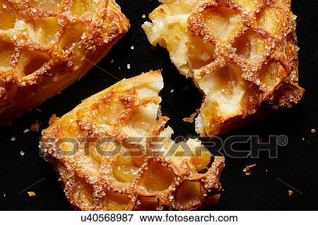 Apple breakfast pastries, overhead view View Large Photo Image Stock Photo - Apple breakfast pastries, overhead view. Fotosearch