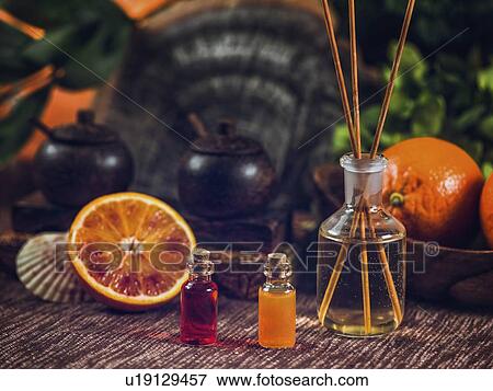 Stock Photo - Aromatherapy oils. Fotosearch