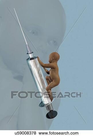 Baby and injection, conceptual illustration View Large Photo Image Stock Photo - Baby and injection, conceptual illustration. Fotosearch