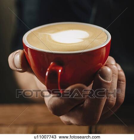 Barista Making Latte Art View Large Photo Image Stock Image - Barista Making Latte Art. Fotosearch