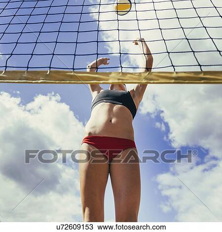 Beach volleyball View Large Photo Image Stock Image - Beach volleyball. Fotosearch