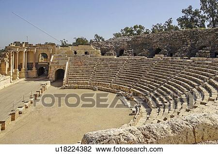 Stock Image - Bet Shean Roman theatre, Israel. Fotosearch