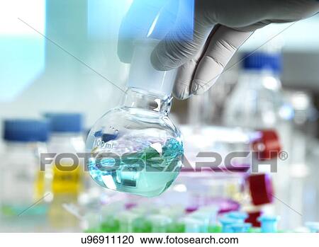Stock Image - Biotechnology research. Fotosearch