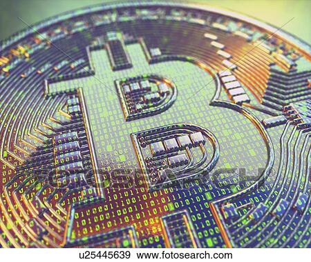 Bitcoin, illustration View Large Photo Image Stock Photo - Bitcoin, illustration. Fotosearch
