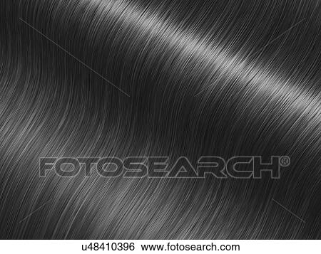 Black hair, illustration View Large Photo Image Stock Photograph - Black hair, illustration. Fotosearch