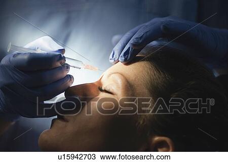 Stock Image - Botox application. Fotosearch