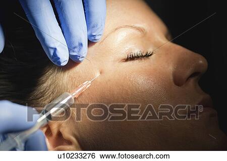 Botox treatment View Large Photo Image Stock Photograph - Botox treatment. Fotosearch