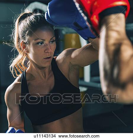 Picture - Boxing training. Fotosearch