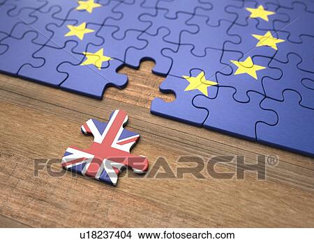 Brexit jigsaw puzzle, illustration View Large Photo Image Picture - Brexit jigsaw puzzle, illustration. Fotosearch