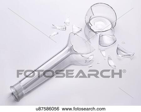 Broken laboratory glassware View Large Photo Image Stock Photograph - Broken laboratory glassware. Fotosearch
