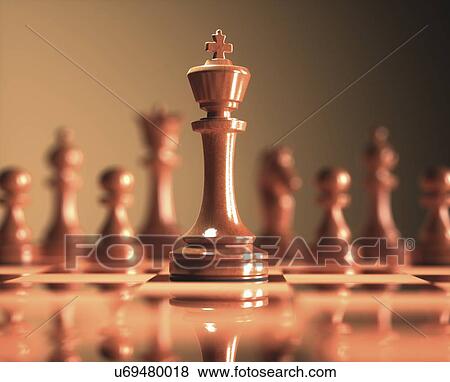 Chess king, illustration View Large Photo Image Stock Photo - Chess king, illustration. Fotosearch