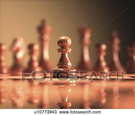Stock Image - Chess pawn, illustration. Fotosearch