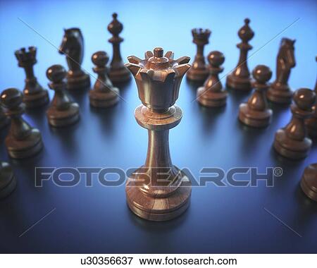 Chess queen, illustration View Large Photo Image Stock Photo - Chess queen, illustration. Fotosearch