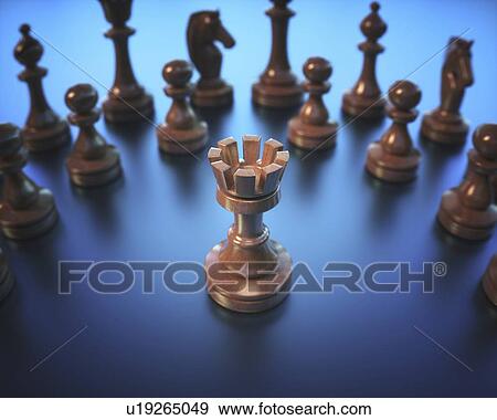 Stock Photo - Chess rook, illustration. Fotosearch