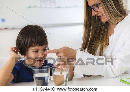 Stock Image - Child psychology session. Fotosearch