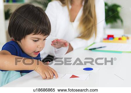 Stock Photography - Child psychology session. Fotosearch