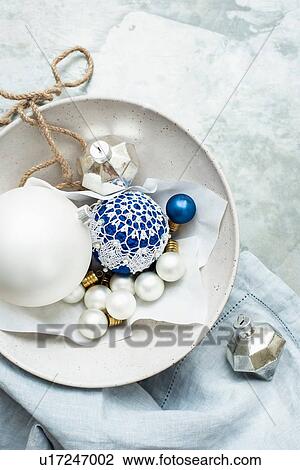 Christmas baubles and ornaments on linen cloth View Large Photo Image Stock Image - Christmas baubles and ornaments on linen cloth. Fotosearch