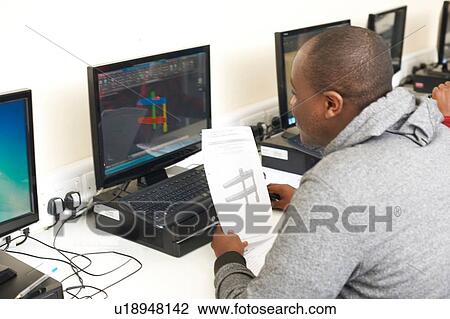College student studying in classroom View Large Photo Image Stock Image - College student studying in classroom. Fotosearch