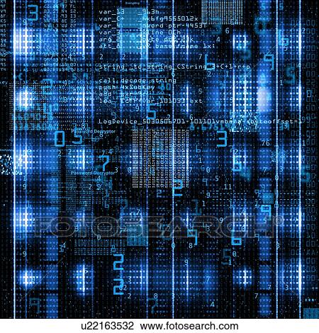 Stock Image - Computer code, illustration. Fotosearch