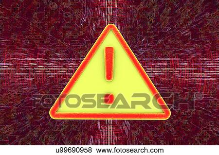 Computer virus alert sign, illustration View Large Photo Image Stock Photo - Computer virus alert sign, illustration. Fotosearch