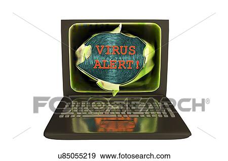 Stock Photo - Computer virus, illustration. Fotosearch