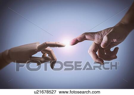 Conceptual image of the creation of man. View Large Photo Image Stock Photo - Conceptual image of the creation of man.. Fotosearch